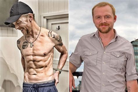 Simon Peggs Wife Thought He Looked Ill With Ripped Torso After 19lb