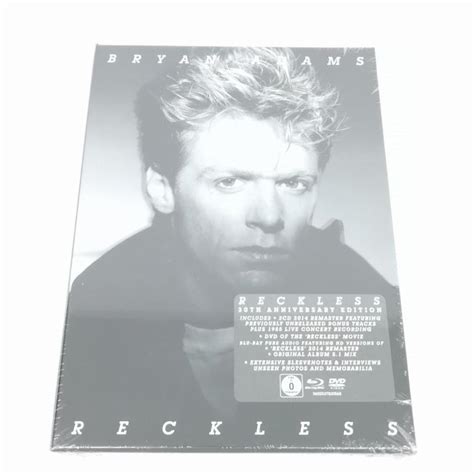 ブライアンアダムス Bryan Adams Reckless 30th Anniversary Super Deluxe Edition 2cd Dvd Blu Ray Audio 初回生産限