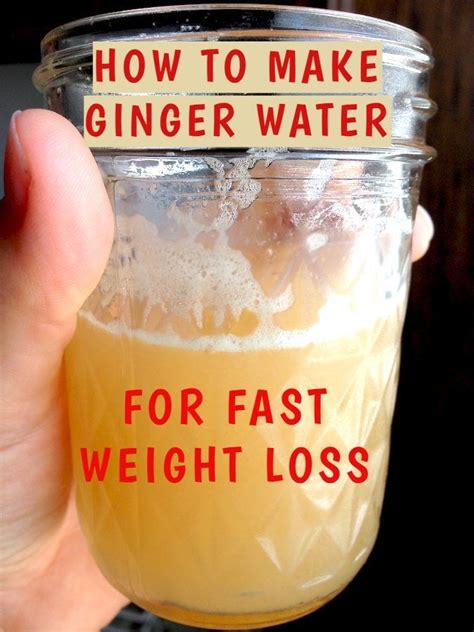 Ginger Water The Healthiest Drink To Burn All The Fat From The Waist Back And Thighs All