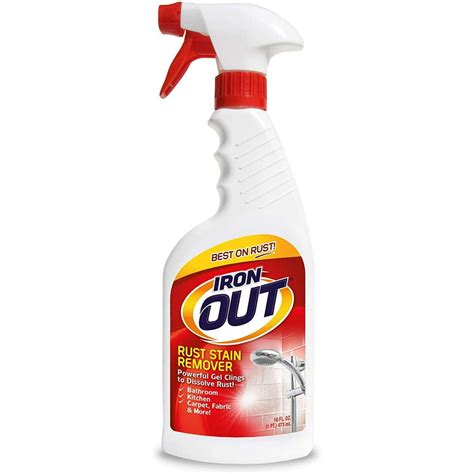 Iron Out Spray Gel Rust Stain Remover Remove And Prevent Rust Stains