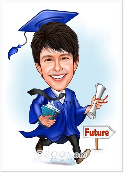 Graduation Caricature Drawings Order Custom Caricature For College
