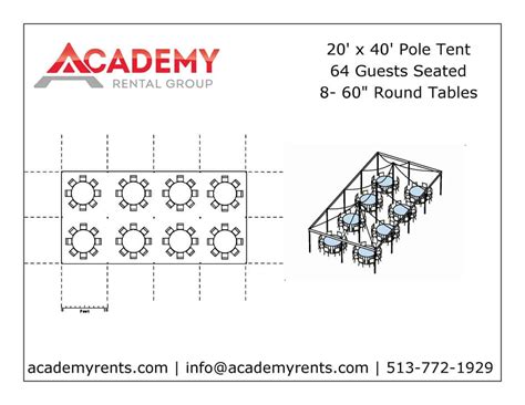 20x40 Pole Tent Rental Academy Rental Group Cincinnati Event Rentals