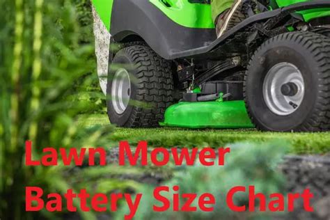 The Ultimate Guide To Lawn Mower Battery Size Chart Utechway