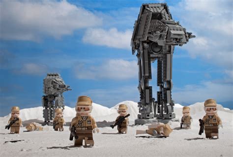 Wallpaper Lego Sculpture Back Strike Hoth Atat Monument Rebel