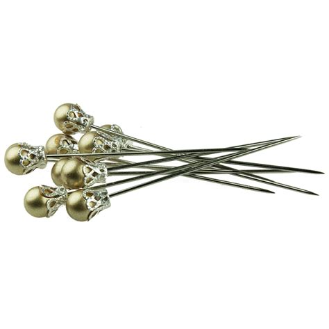 10 Antique Gold Crown Pins 113053 Wild Orchid Crafts