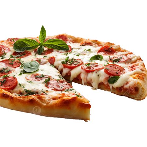 Uma Fatia De Pizza Italiana Margherita Perfeição Png Pizza Marguerita