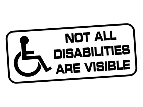 Not All Disabilities Are Visible Disability Disabled Wheelchair Blue