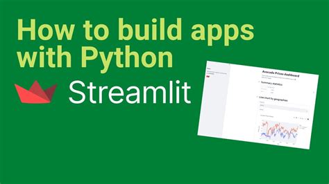 How To Build Dashboard Apps With Streamlit Python Quick Tutorial