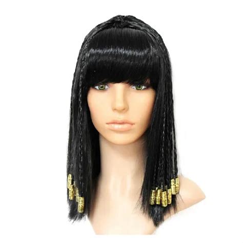 Egyptian Cleopatra High Quality Straight Long Black Braid Cosplay Wigs
