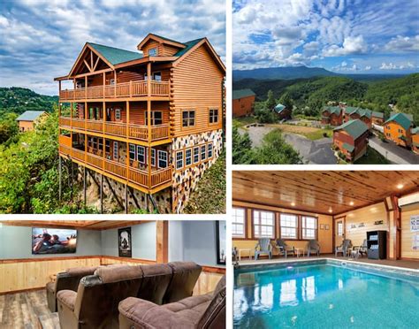 Epic View Pvt Indoor Pool 6 Mstr Br 5miles To Pkwy Cabins For Rent In