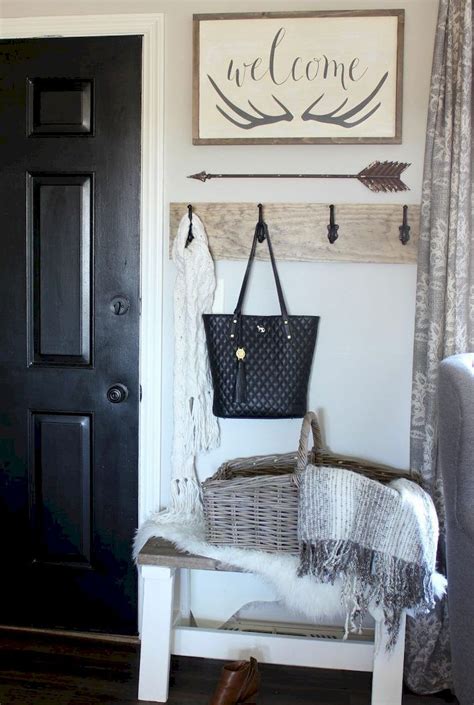 23 Best Rustic Farmhouse Entryway Decorating Ideas Front Door