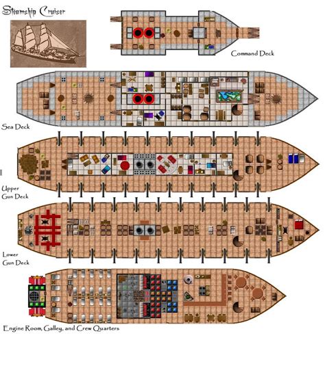 Cabbages And Kings 4e Ship Map Dungeon Maps Amazing Maps