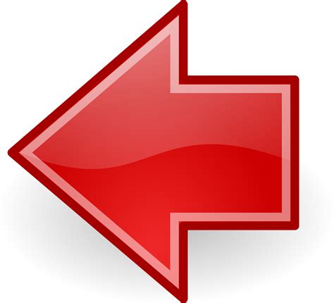 Red Left Arrow Png Photos Png Mart