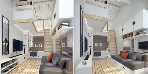 Small Homes That Use Lofts To Gain More Floor Space Living Room Loft