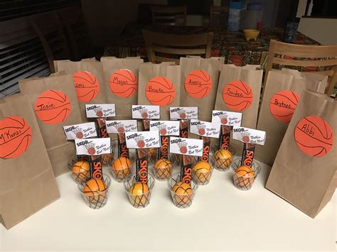 Basketball Goodie Bags Team Snacks Basketball Snacks Basketball Treats