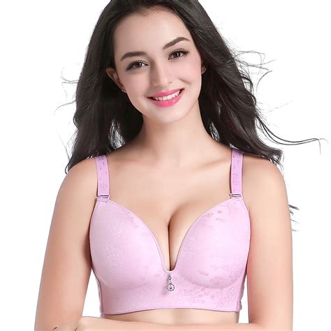 C D E Cup Plus Size Seamless Bra For Womenunlined Wireless Push Up