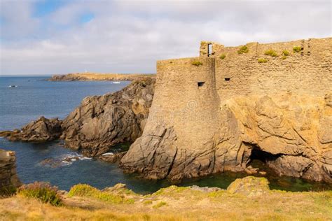 Yeu Island In France The Ruins Of The Castle Stock Image Image Of
