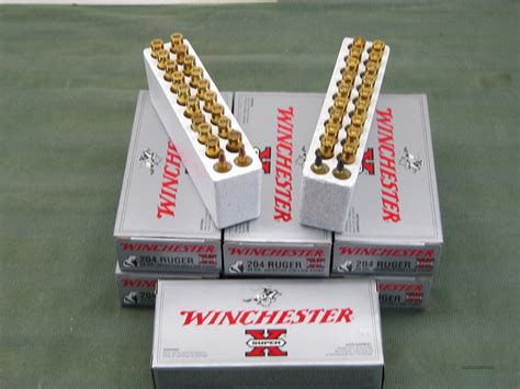 Winchester 204 Ruger 34gr Jacketed Hp Ammo For Sale