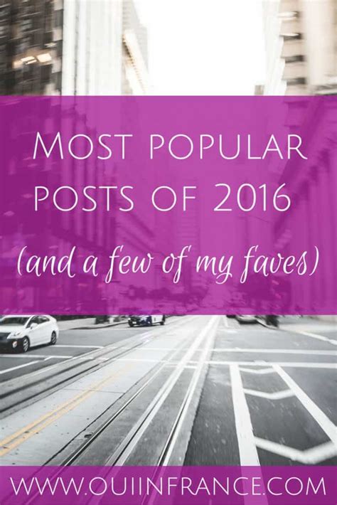 Most Popular Posts Of 2016 And A Few Faves