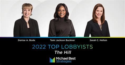 Michael Best Strategies Partners Named To The Hills Top Lobbyists 2022