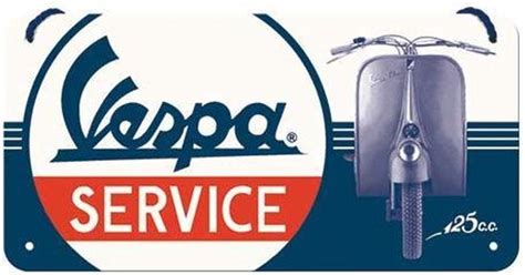 Hangend Vespa Service Metalen Bord X Cm Bol Com