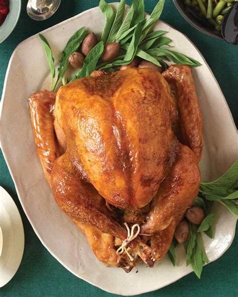 Roast Turkey With Brown Sugar And Mustard Glaze Recipe Martha Stewart
