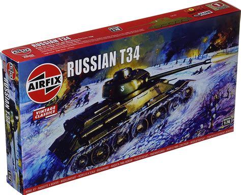 Airfix A01316V Russian T 34 Tank Vintage Classics 1 76 Tank Model Kit