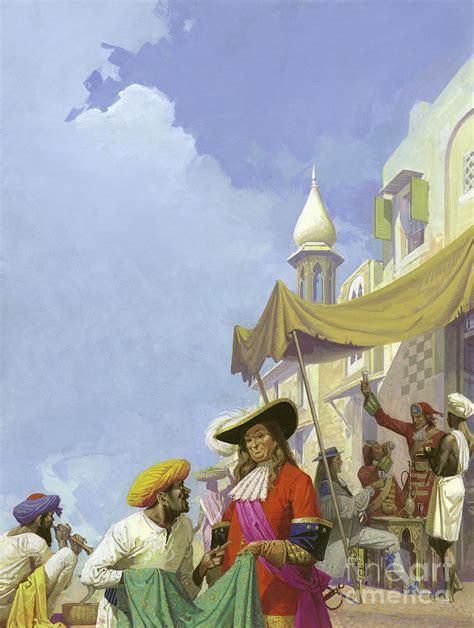The English East India Company Painting By Severino Baraldi Fine Art