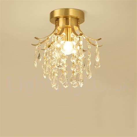 Use ceiling mount light fixtures. Pure Brass LED Rustic / Lodge Nordic Style Flush Mount ...