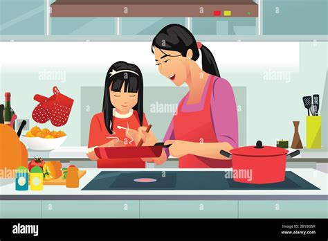 Clipart Mom Cooking