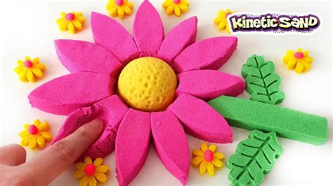 How To Make Pink Flower With Kinetic Sand Diy Sand Art Clay Art Tv