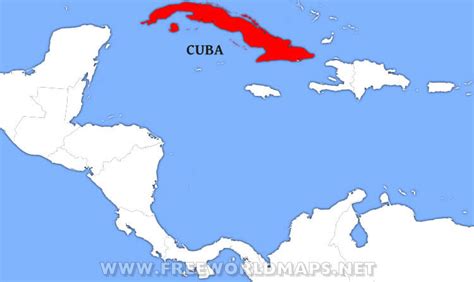 Cuba On World Map Map Of The World