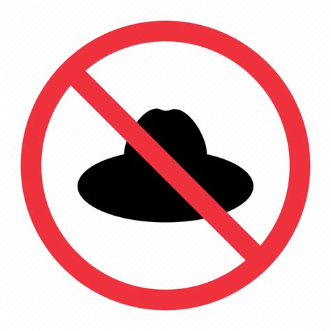 No Hat Warning Forbidden Cap Prohibited Icon Download On Iconfinder