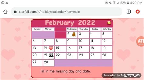 Starfall Calendar February 2022 Belated Happy Birthday Jor A And Me