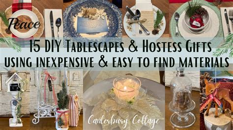 Diy Hostess Gifts And Table Setting Ideas Youtube