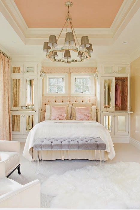 Romantic Bedroom Charismapainted Ceiling Love The Mirrors On The