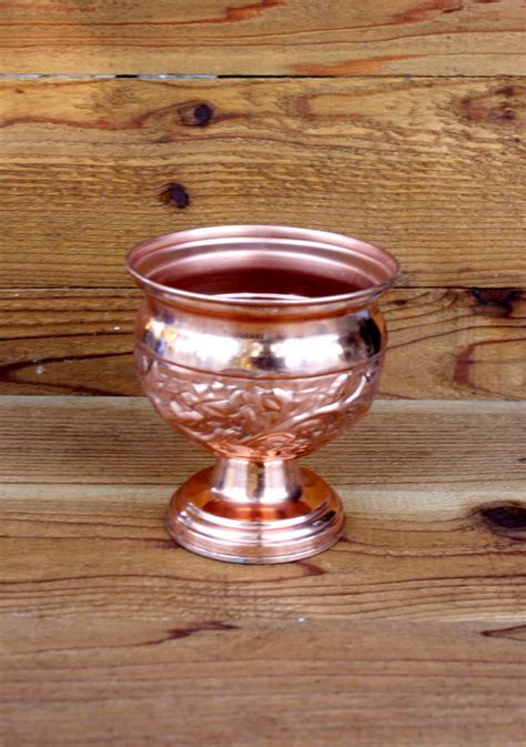 Vintage Large Copper Plated Goblet Haute Juice