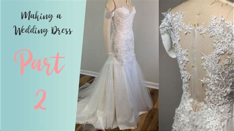 Diy Wedding Dress Wedding Dress With Lace Appliques 2 Youtube