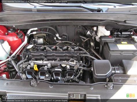 24 Liter Dohc 16 Valve Cvvt 4 Cylinder Engine For The 2010 Hyundai