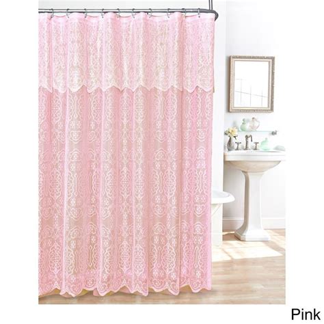 Lace Shower Curtains Pink Shower Curtains Fabric Shower Curtains