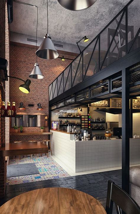 Loft Cafe On Behance Loft Cafe Loft Design Coffee Shop Interior Design