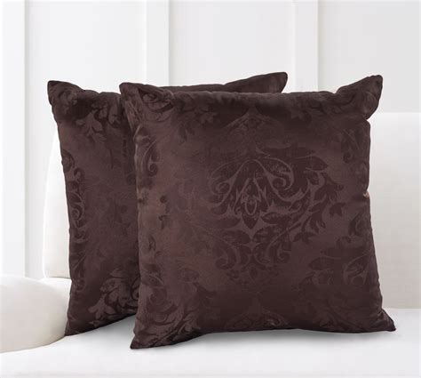At your doorstep faster than ever. Mainstays Damask Jacquard Decorative Throw Pillow Set, 2pk, Brown - Walmart.com - Walmart.com