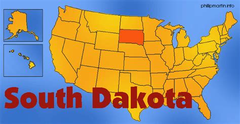 South Dakota World Map