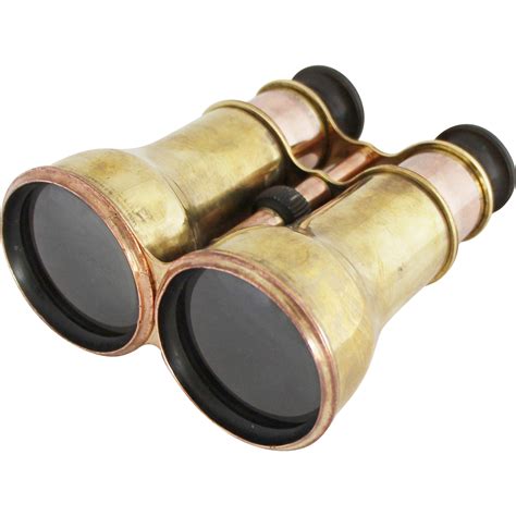 Glasses wearers twist the eye cups downwards to accommodate their glasses, while people who do not wear glasses twist them upwards to get a more unobstructed view. Vintage Pair of C.W. Dixey Optician Brass Binoculars ...