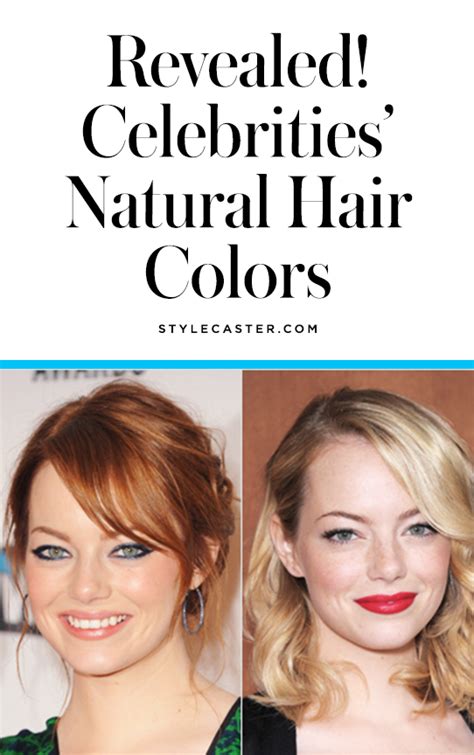 Revealed Celebrities Natural Hair Colors Stylecaster