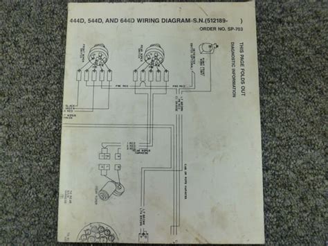 John Deere 444d 544d 644d Wheel Loader Electrical Wiring Diagram Manual