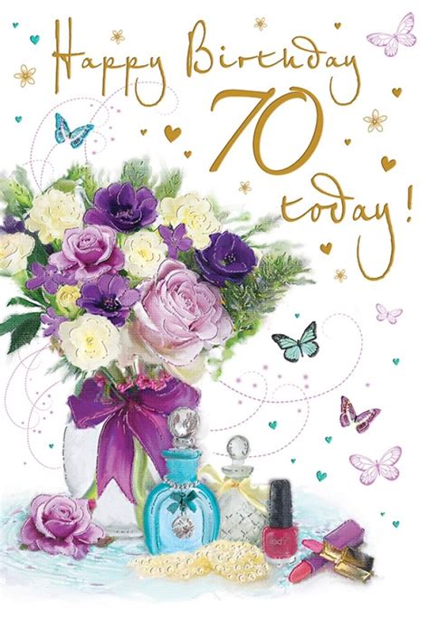 Please visit the link below to see all available products for valentine's day. 70th Birthday Card - Female - Flowers & Perfume ...