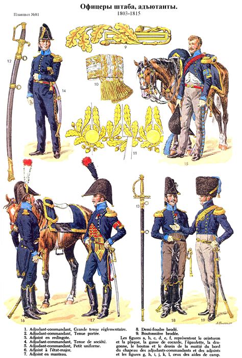 Etat Major Et Aides De Camp 1803 1815 Pl 81 2 Etat Major Armée