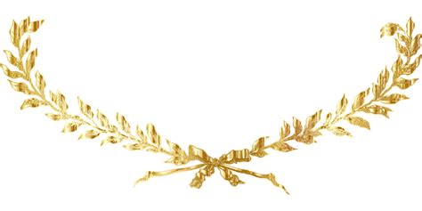 Golden Clipart Laurel Wreath Golden Laurel Wreath Png Transparent Png