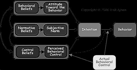 Icek Ajzens Theory Of Planned Behavior Model Demonstrates That Beliefs